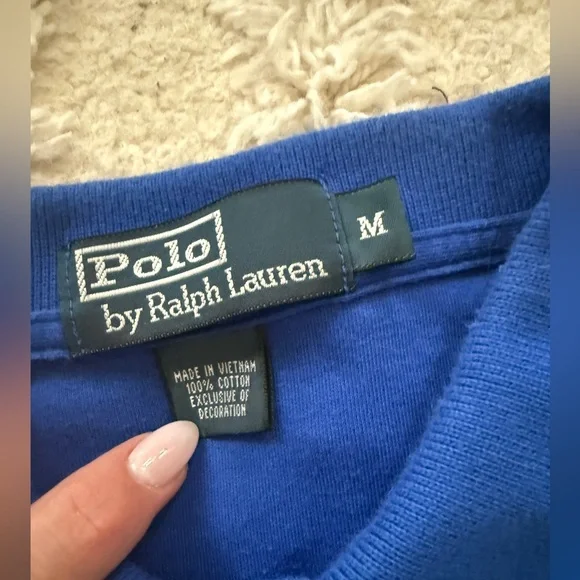 Ralph Lauren Vibrant Blue Polo Shirt size M - Picture 5 of 5